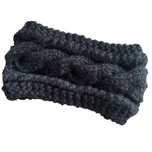 Cozy Black Knit Headband